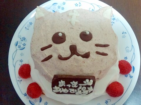 案外簡単にゃんこケーキ